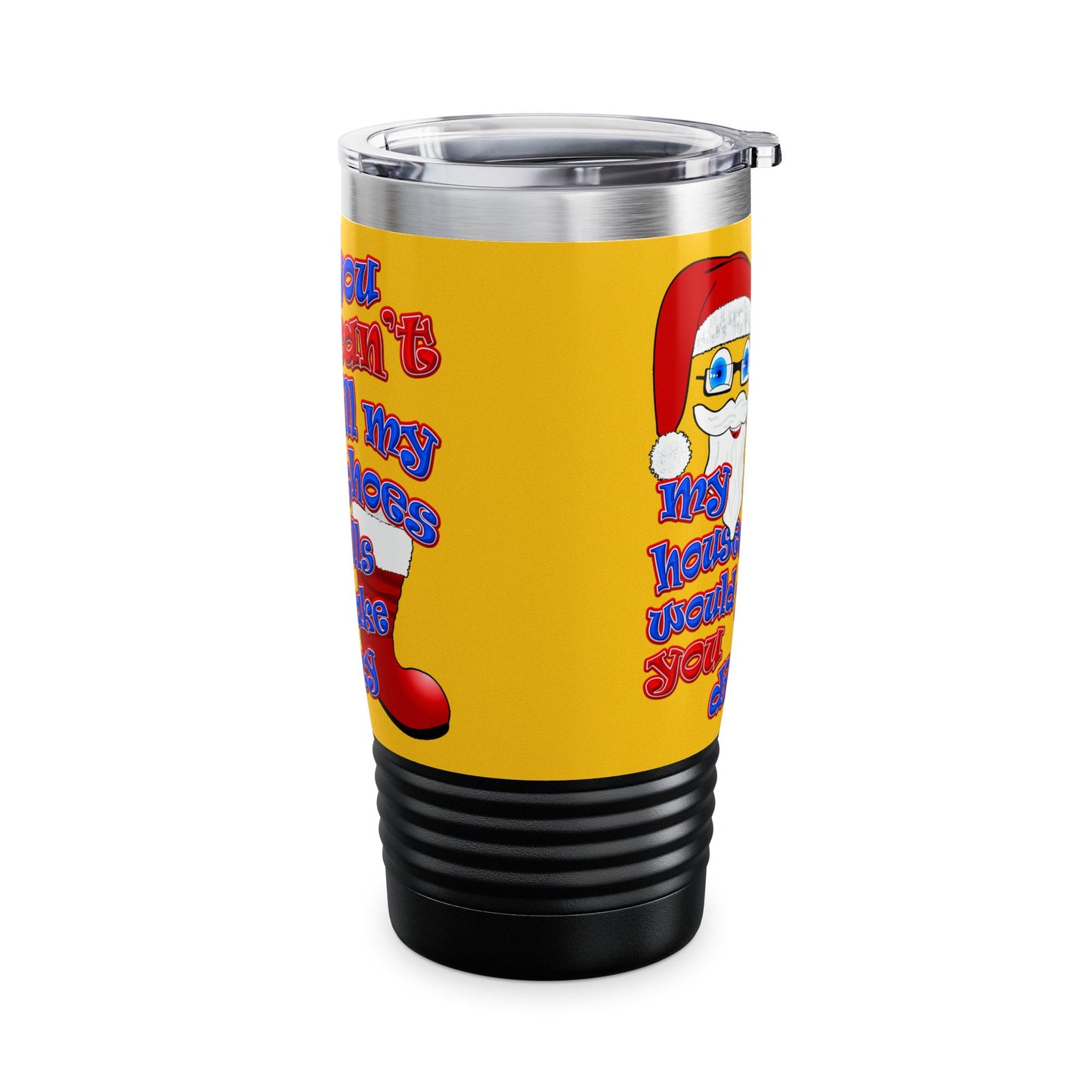 santa's shoes - Ringneck Tumbler, 20oz (yellow)