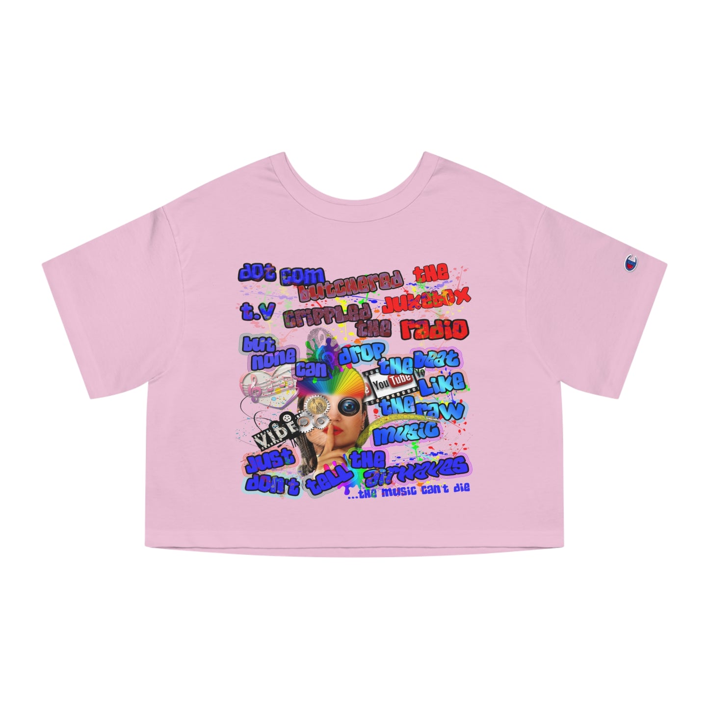 drop the beat - Champion Women's Heritage Cropped T-Shirt