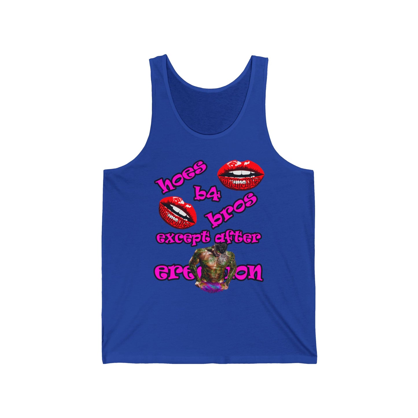 hoes b4 bros - Unisex Jersey Tank