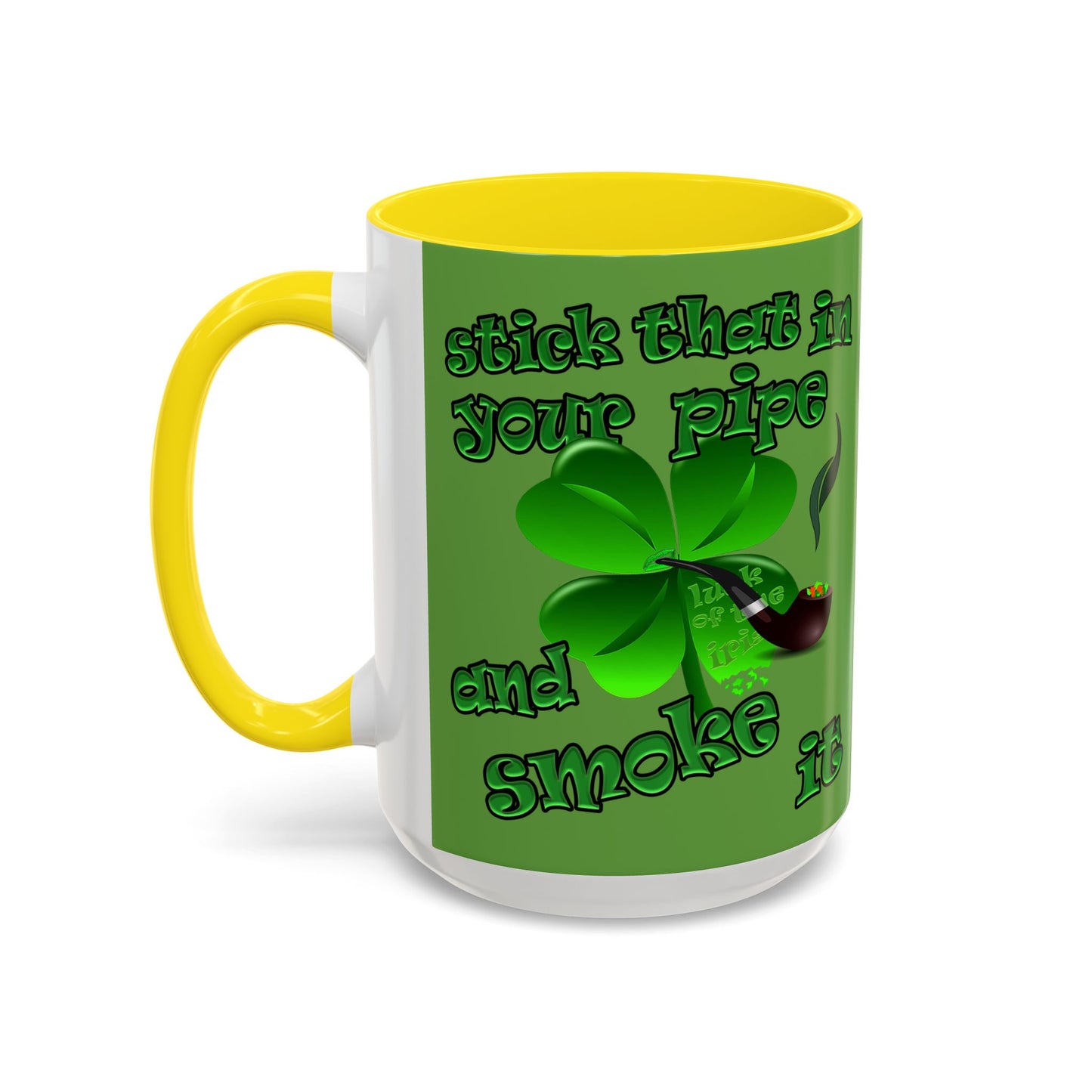 celtics logo - Accent Mug (green)