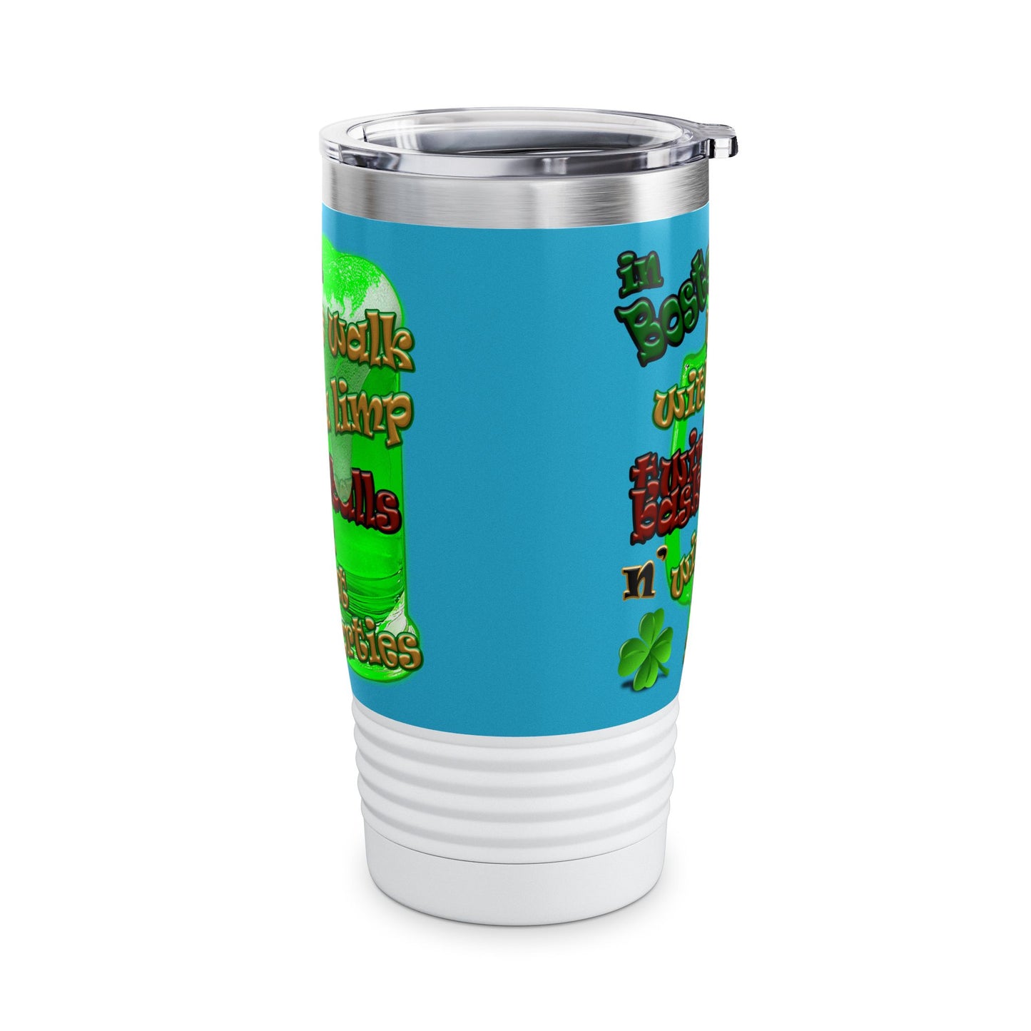 celtics logo - Ringneck Tumbler, 20oz (turquoise)