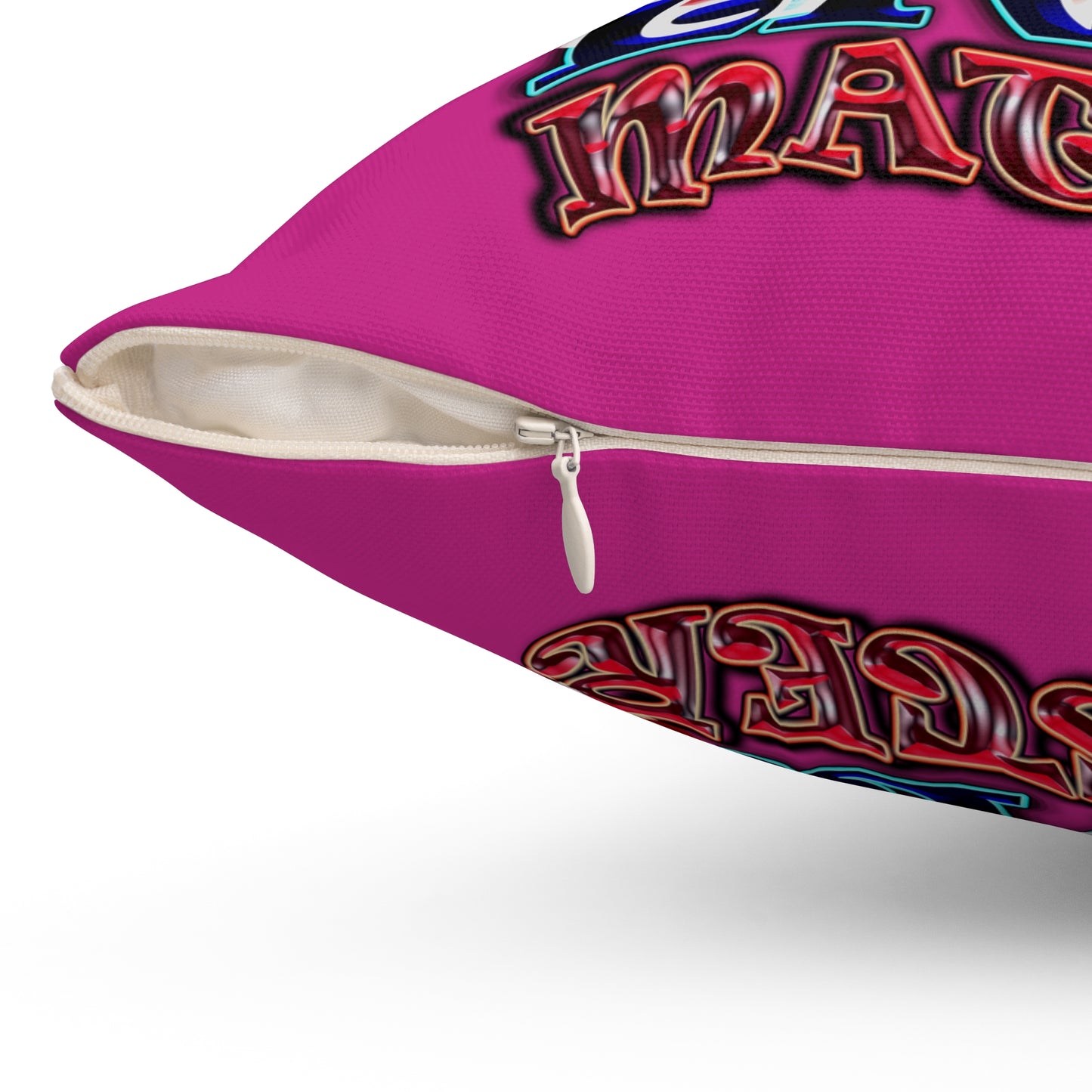 rw&b lives matter - Spun Polyester Square Pillow - (pink)