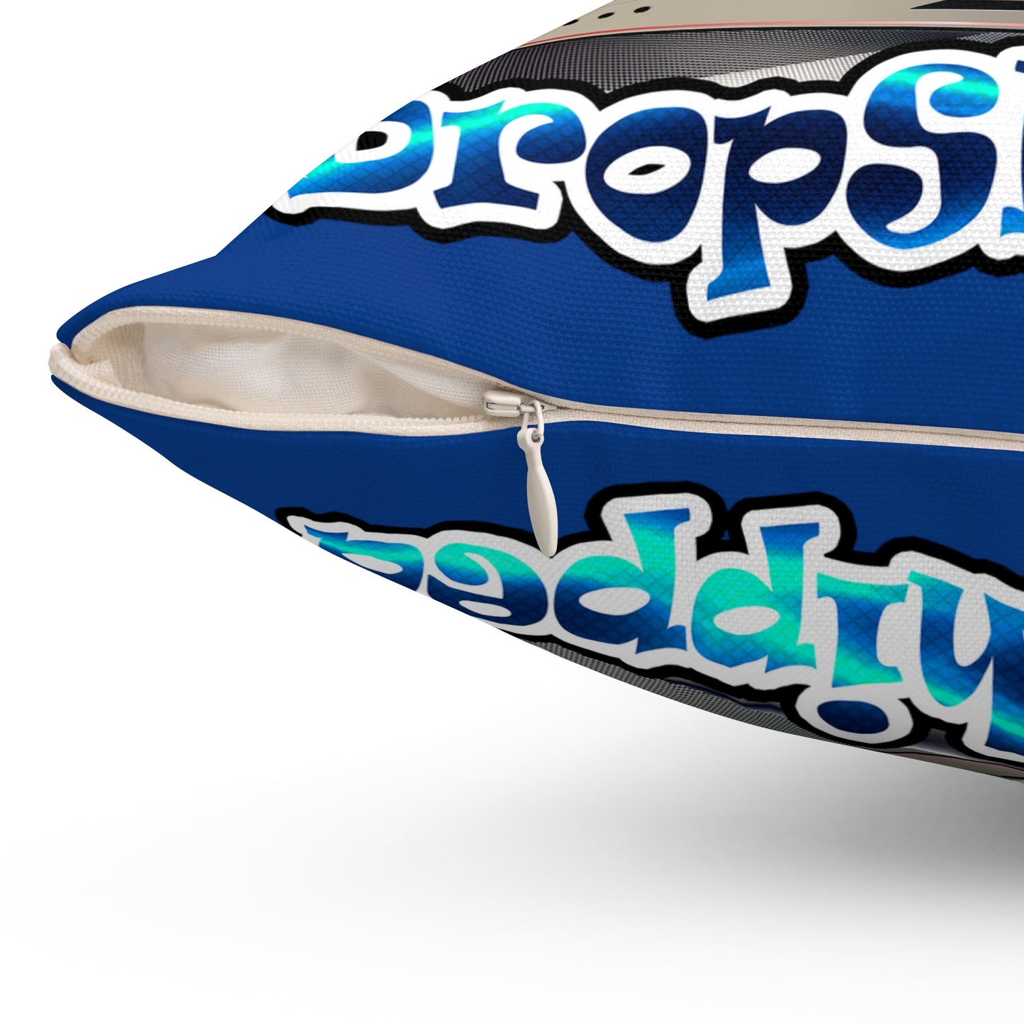 logo - Spun Polyester Square Pillow - (dark blue)