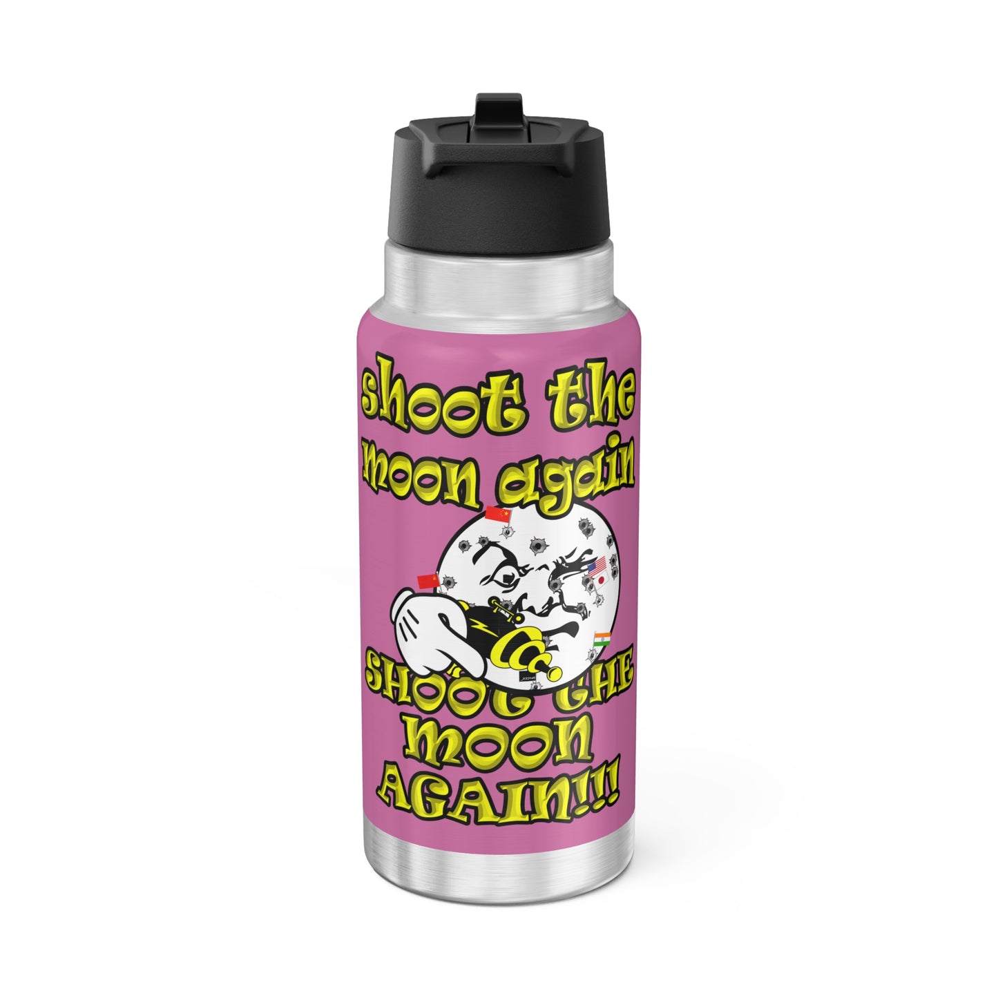shoot the moon again - Gator Tumbler, 32oz (light pink)
