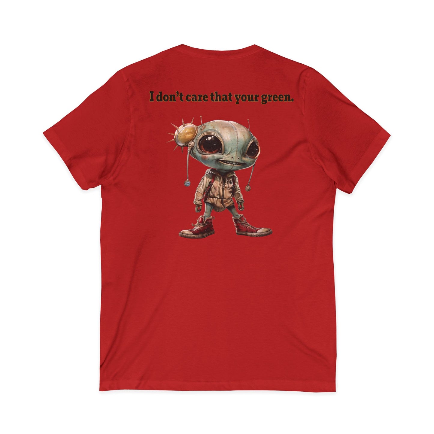 I don't care that your grey - Unisex Jersey Short Sleeve V-Neck Tee