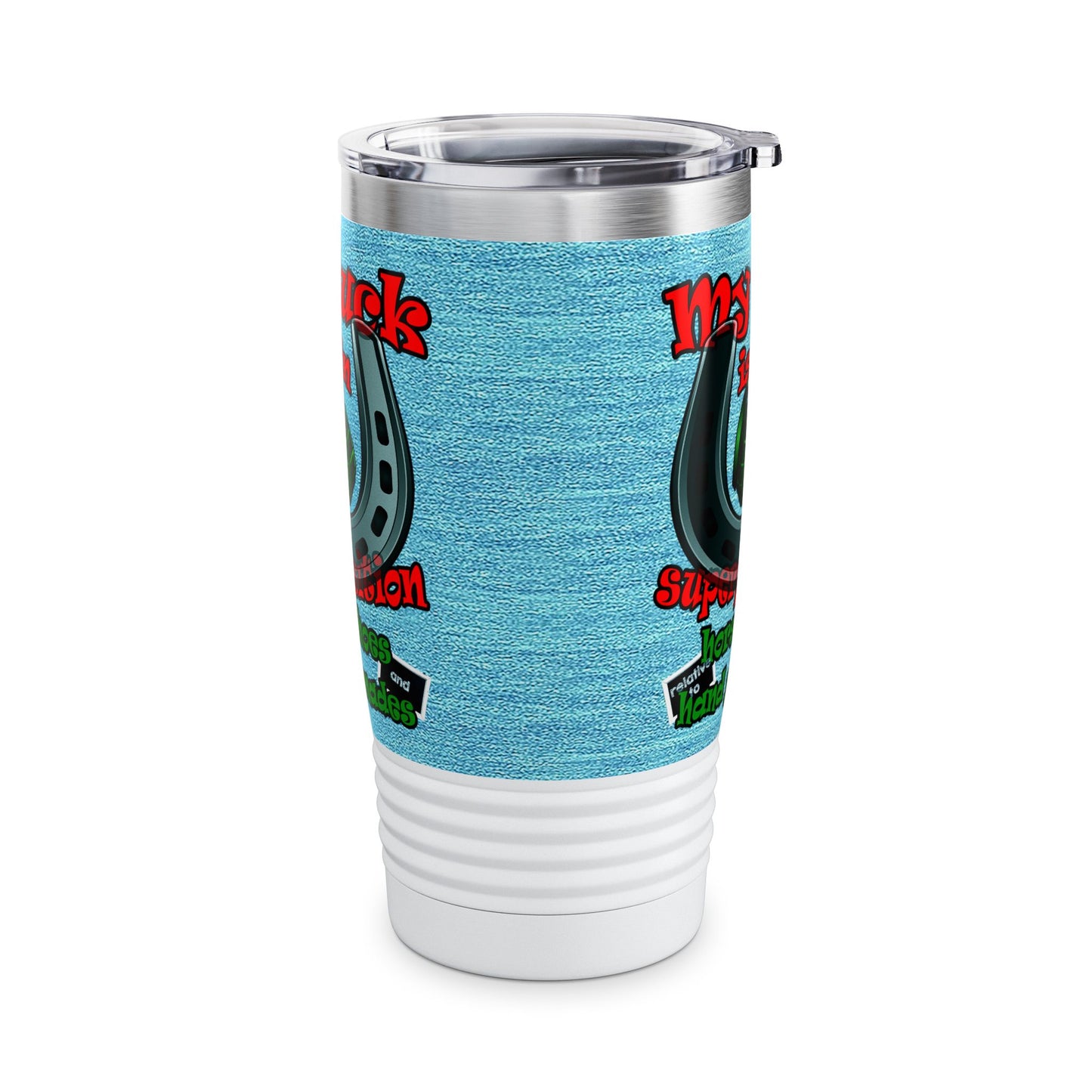 my luck - Ringneck Tumbler, 20oz (faded blue)