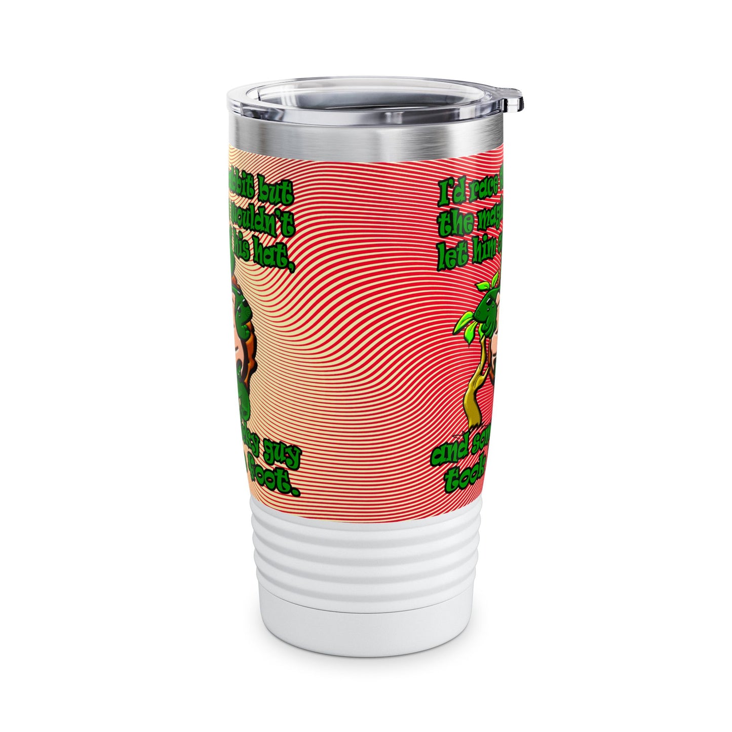 turtle race - Ringneck Tumbler, 20oz (yellow-orange wave)