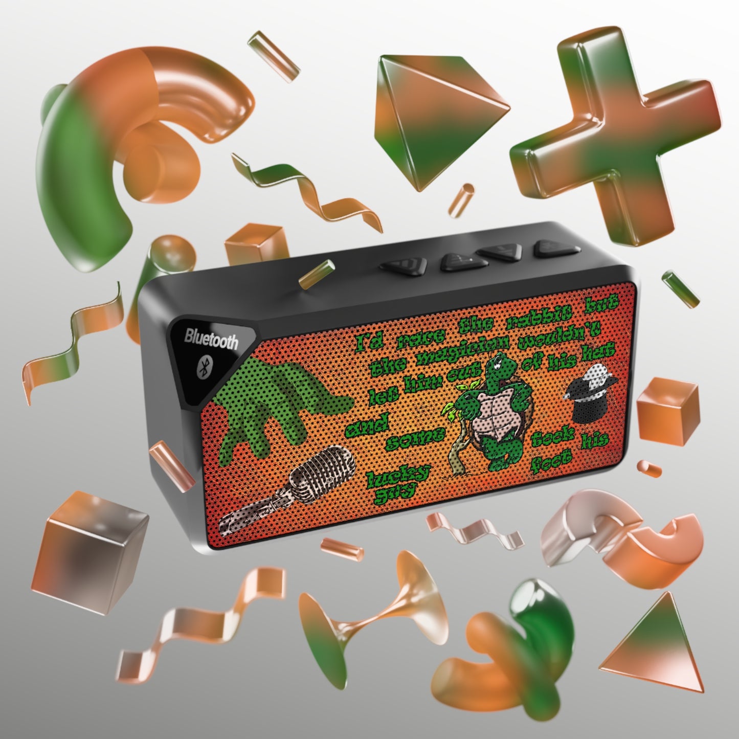 turtle race - Jabba Bluetooth Speaker (burnt orange)
