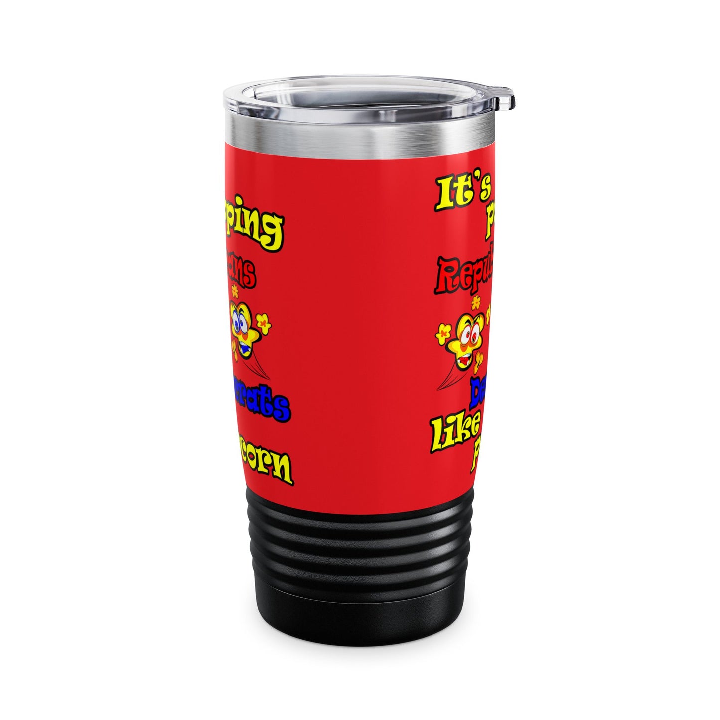 popping like popcorn - Ringneck Tumbler, 20oz (red)