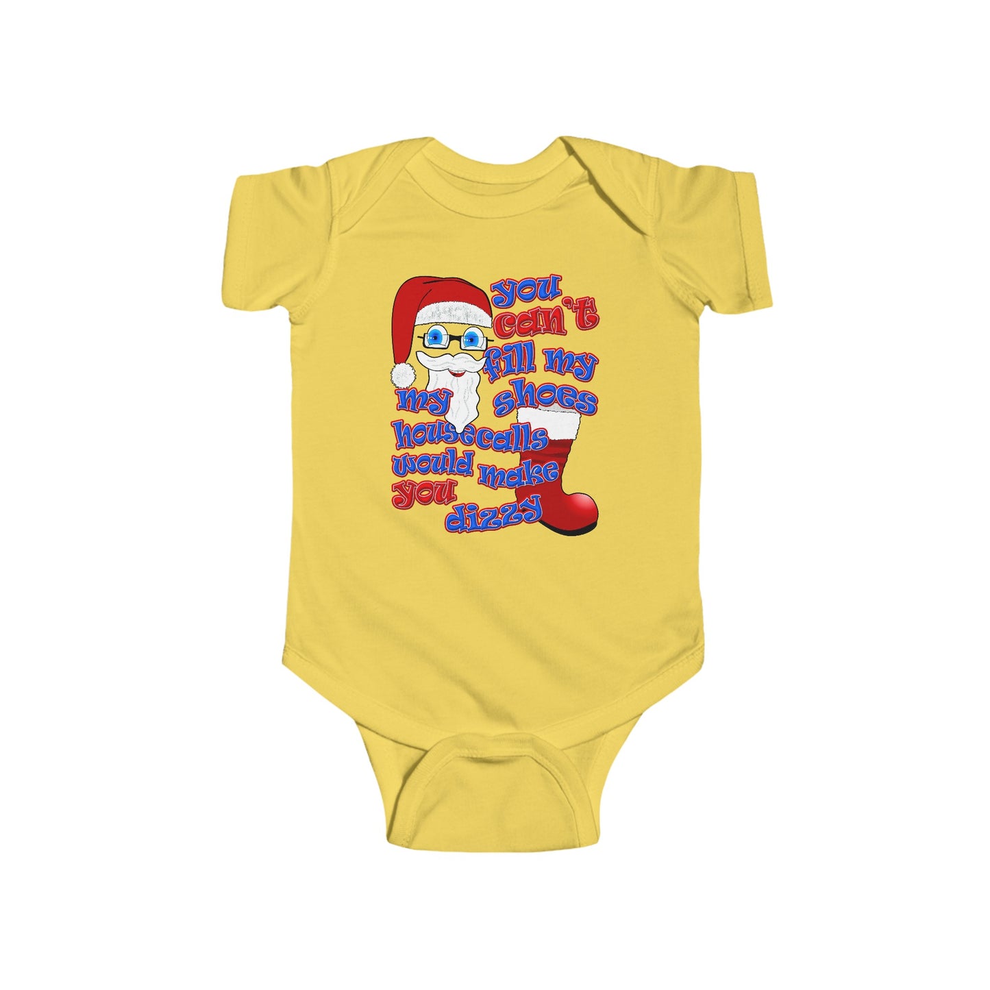 santa's shoes - Infant Fine Jersey Bodysuit