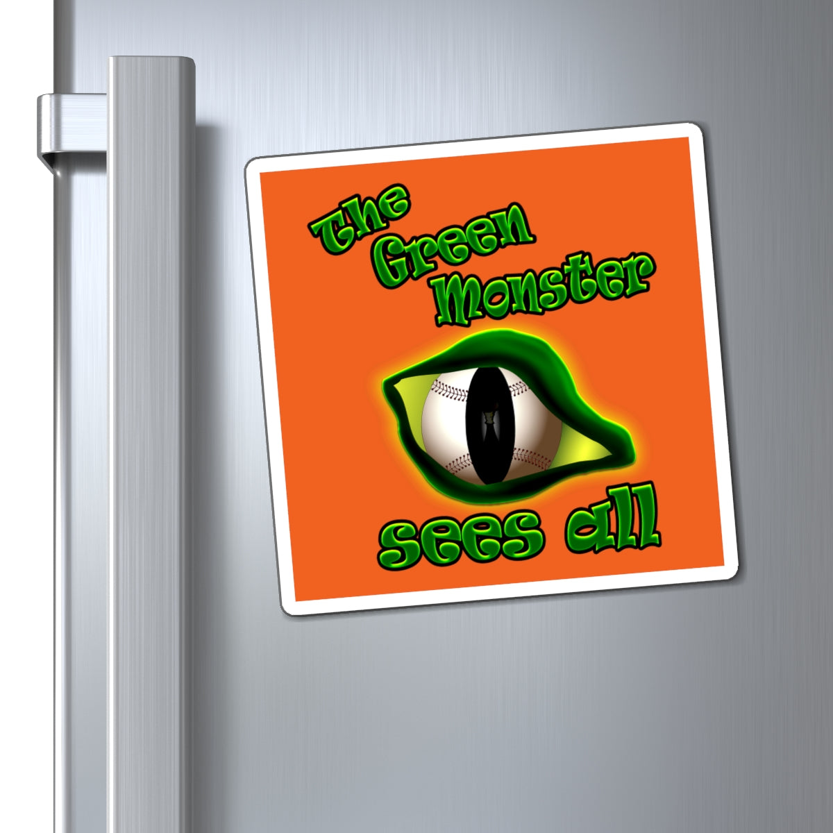 green monster - Magnets - (orange)