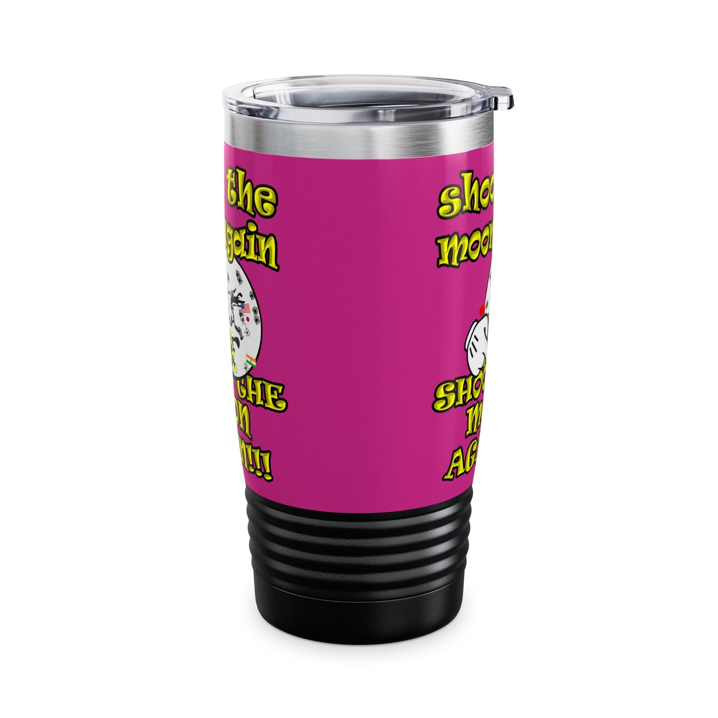 shoot the moon again - Ringneck Tumbler, 20oz (pink)