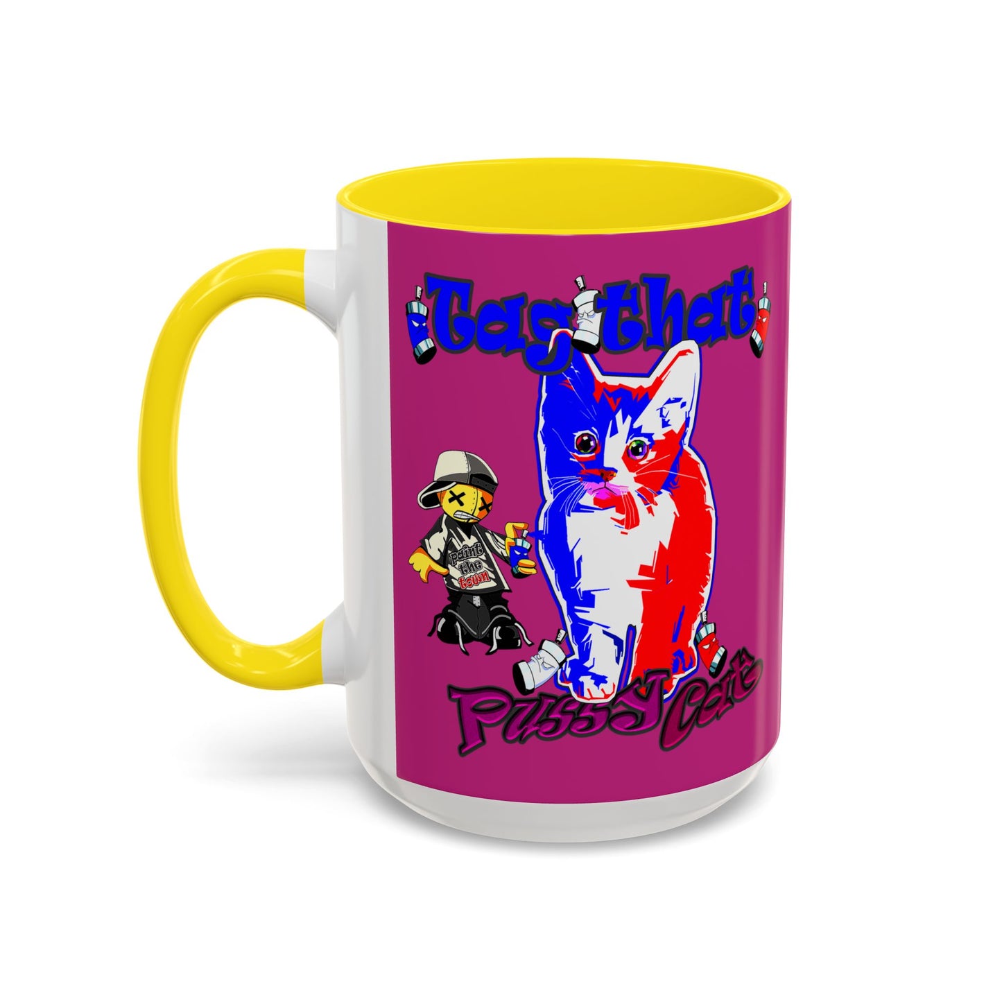 tag that - Accent Mug (pink)