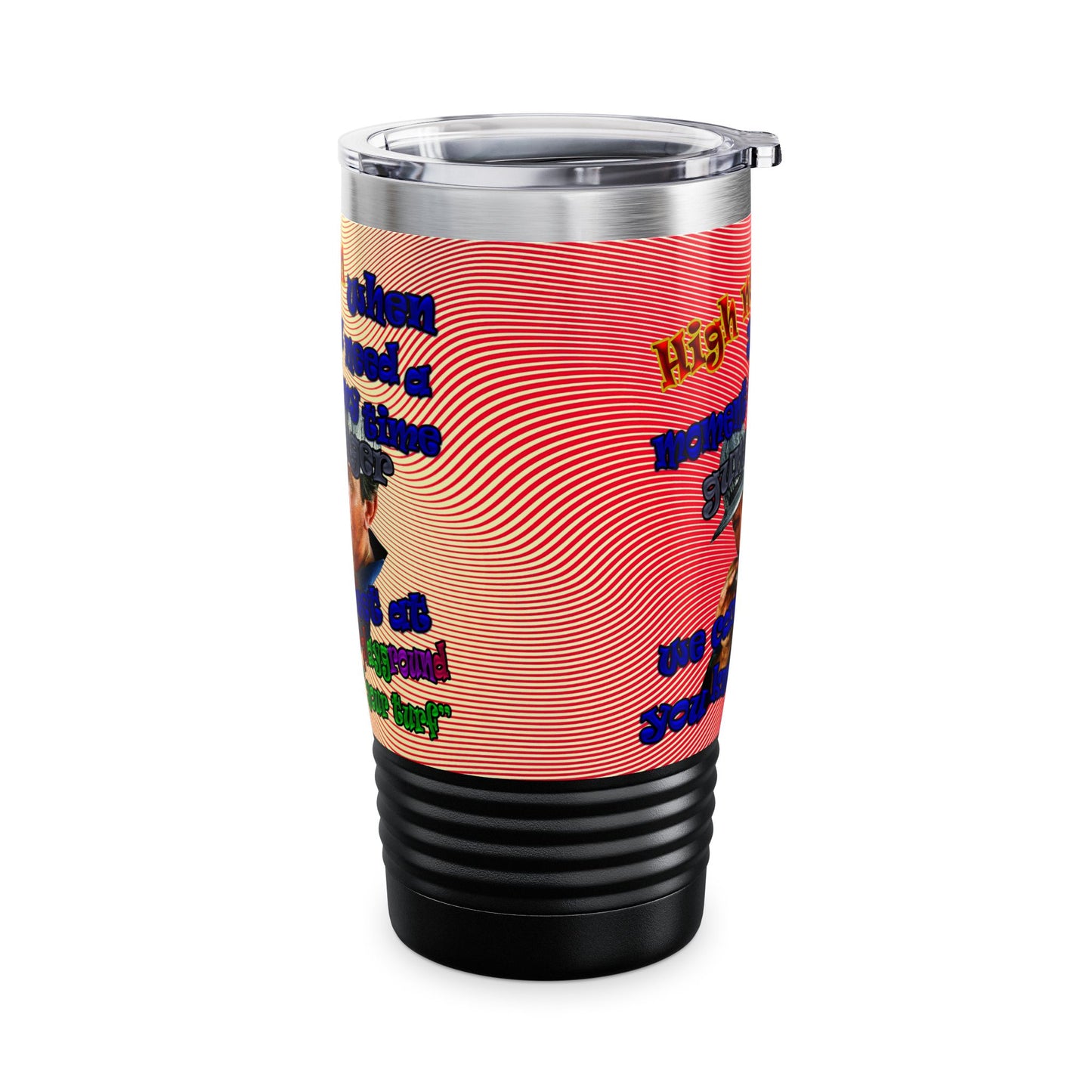 high noon - Ringneck Tumbler, 20oz (yellow-orange wave)