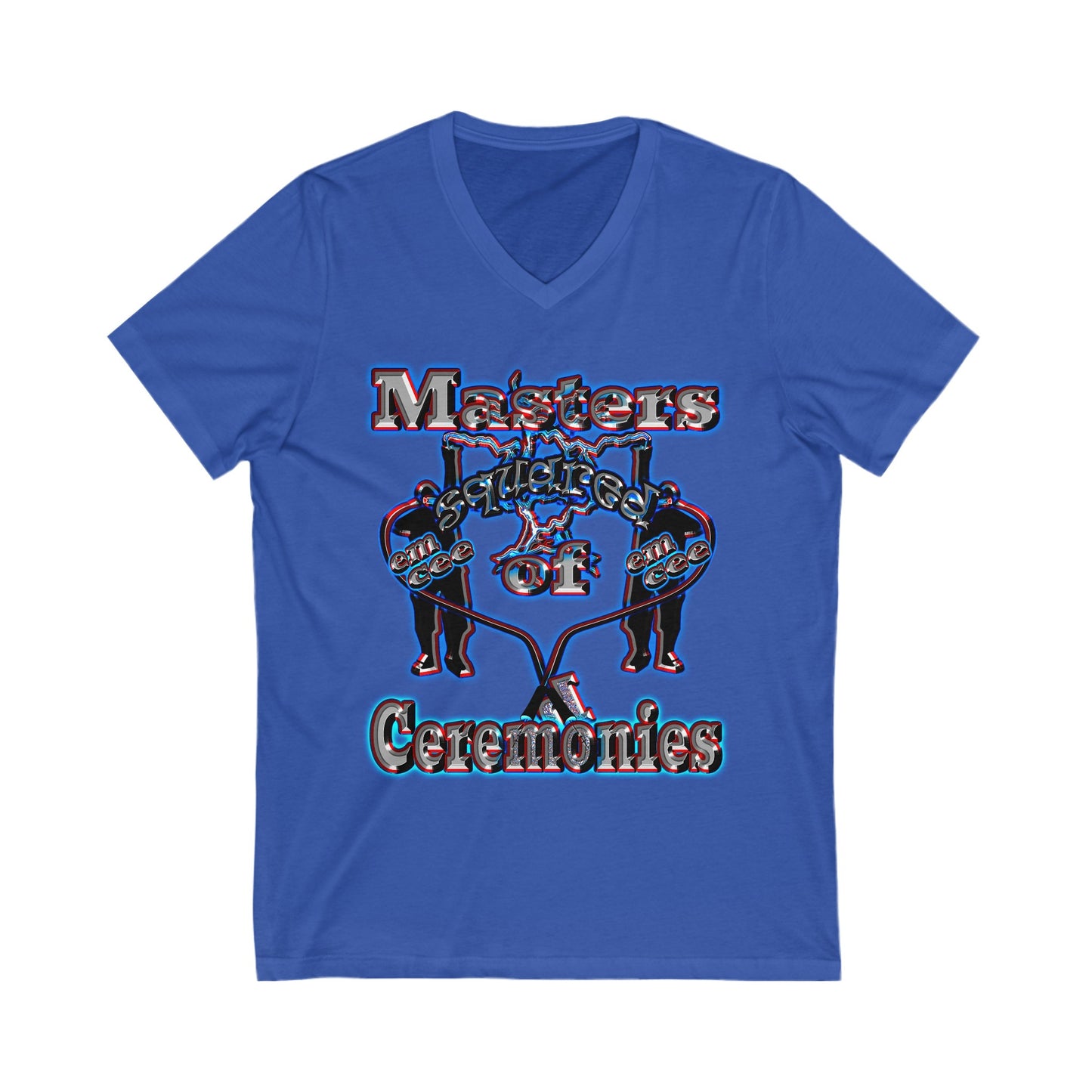 em cee squared - Unisex Jersey Short Sleeve V-Neck Tee