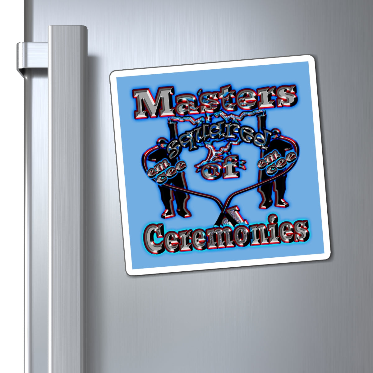 em cee squared - Magnets - (light blue)