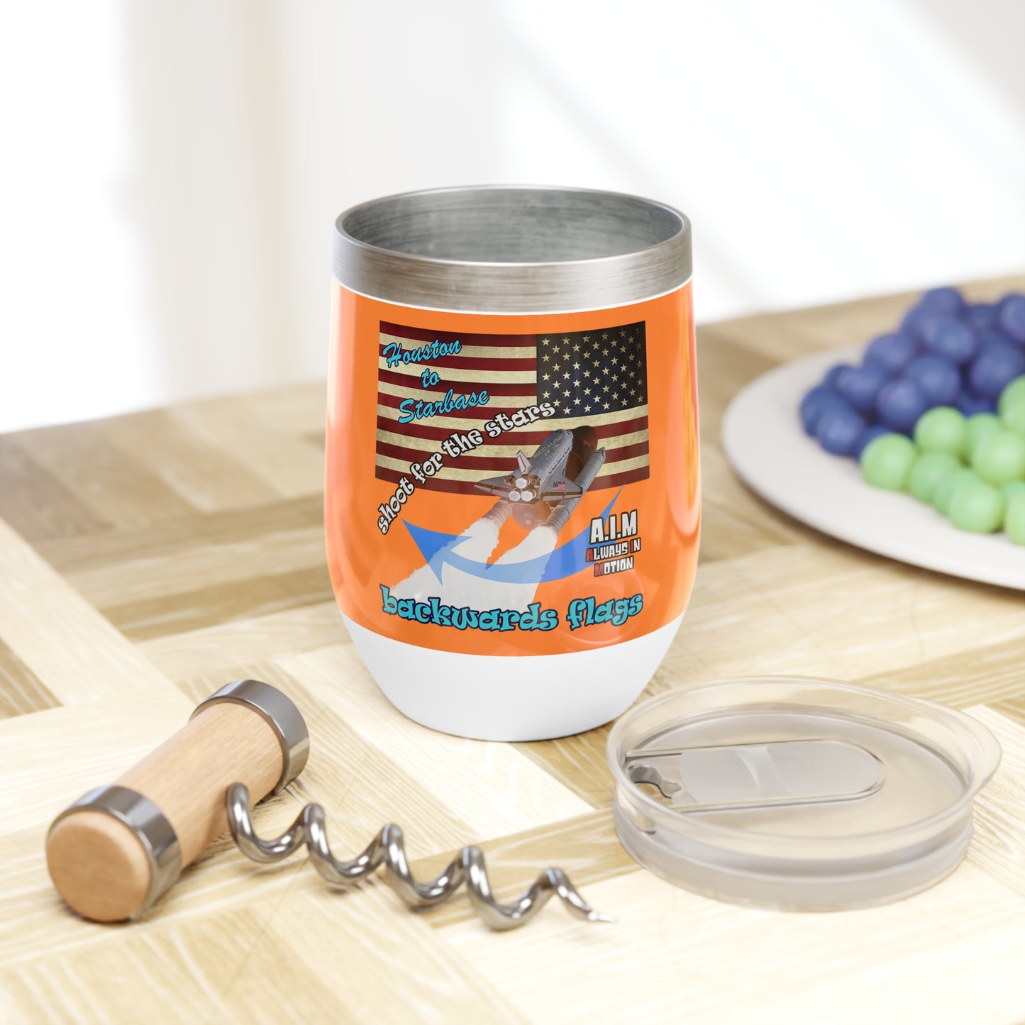 shoot for the stars - Chill Wine Tumbler (crusta)