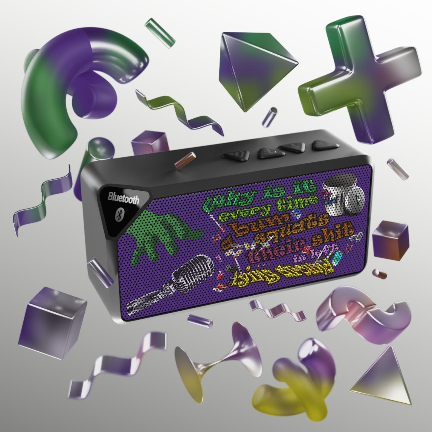 the bum's shit - Jabba Bluetooth Speaker (purple)