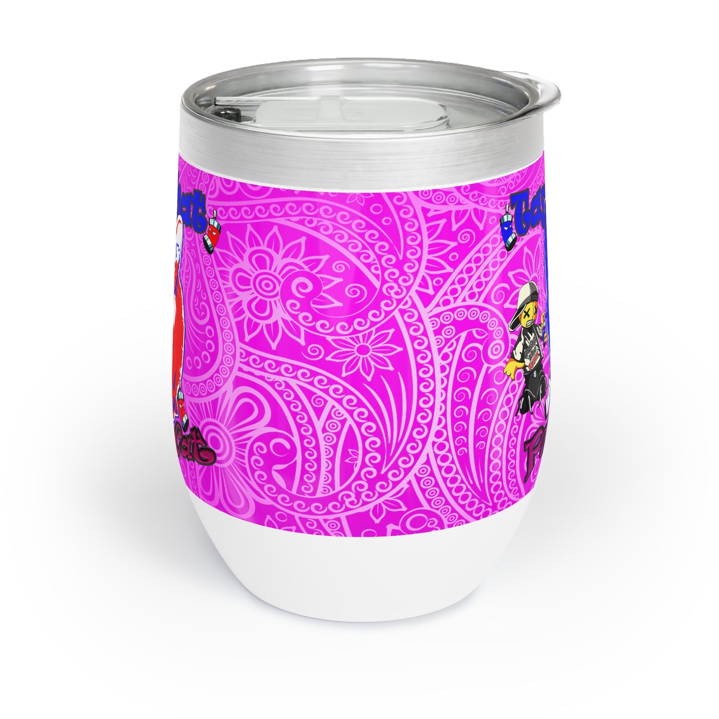 tag that - Chill Wine Tumbler (pink swirl)