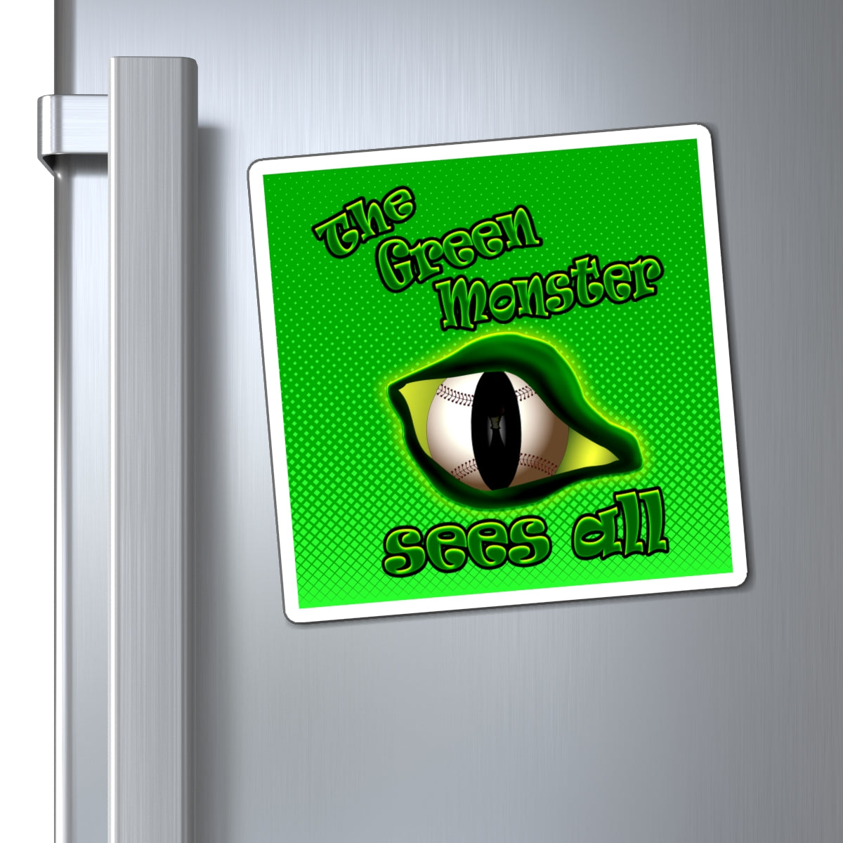 green monster - Magnets - (logo green)