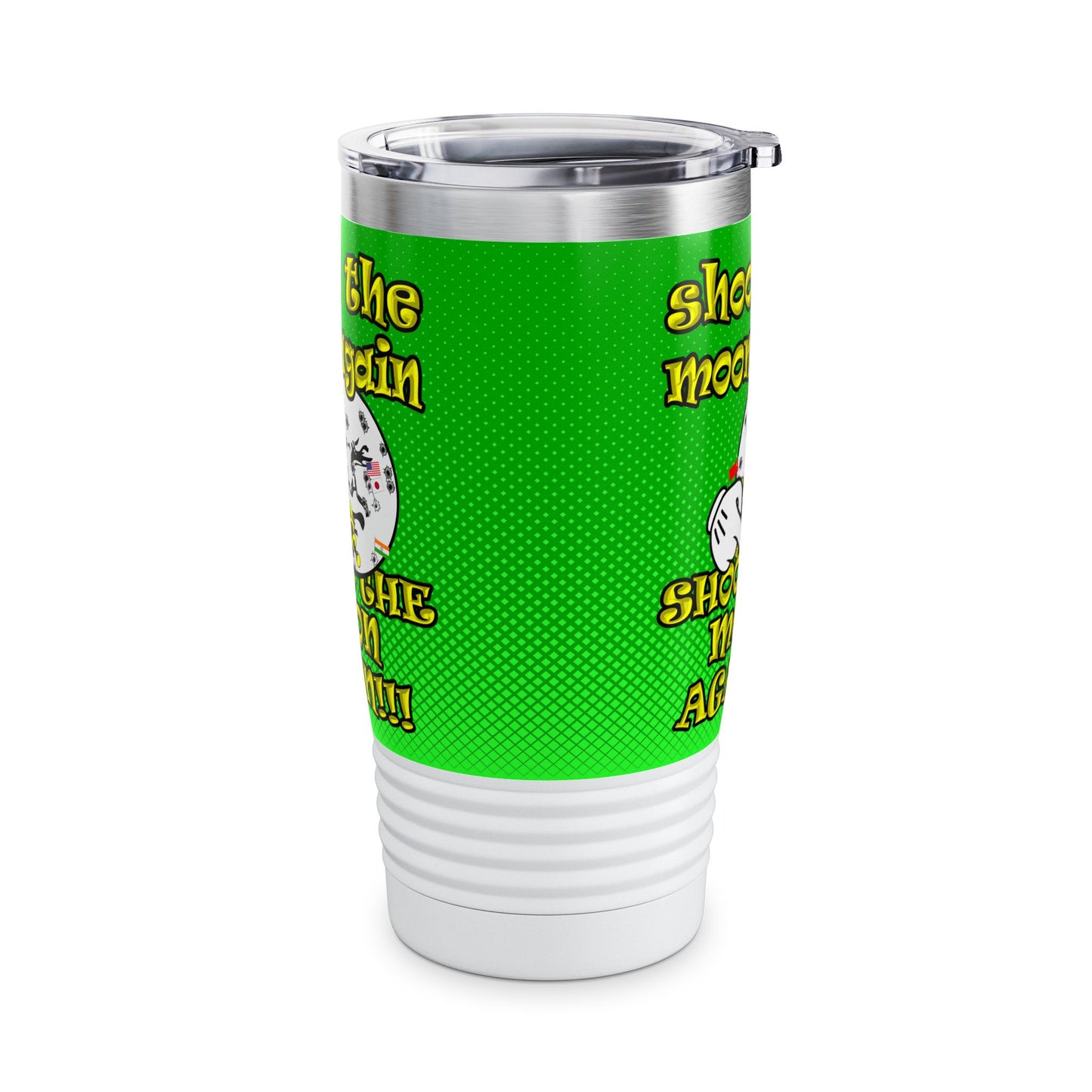 shoot the moon again - Ringneck Tumbler, 20oz (logo green)