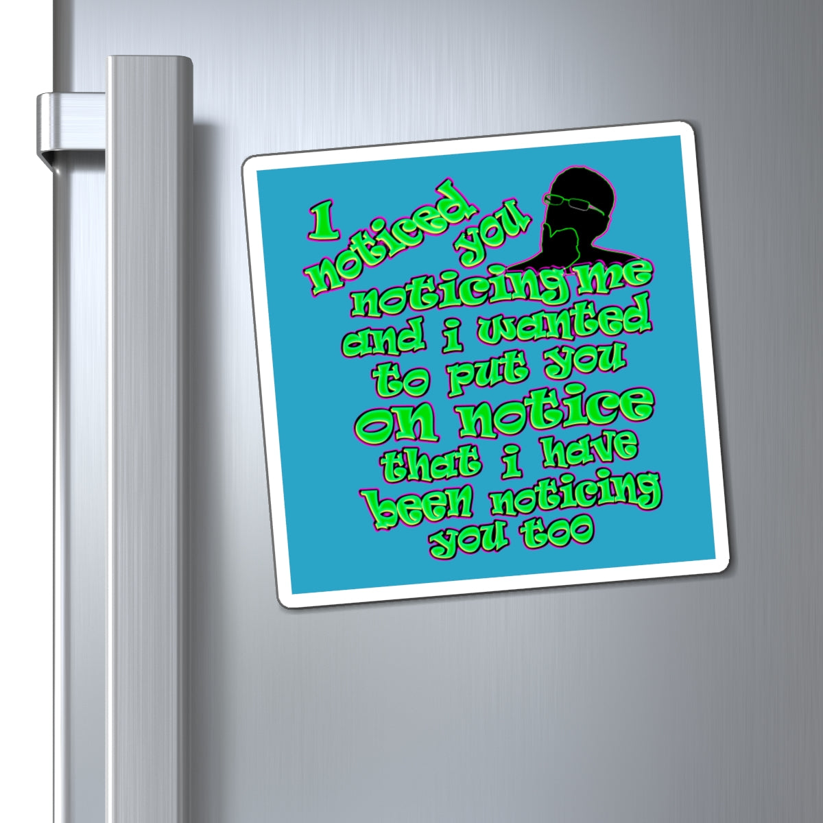 noticed you noticing - Magnets - (turquoise)