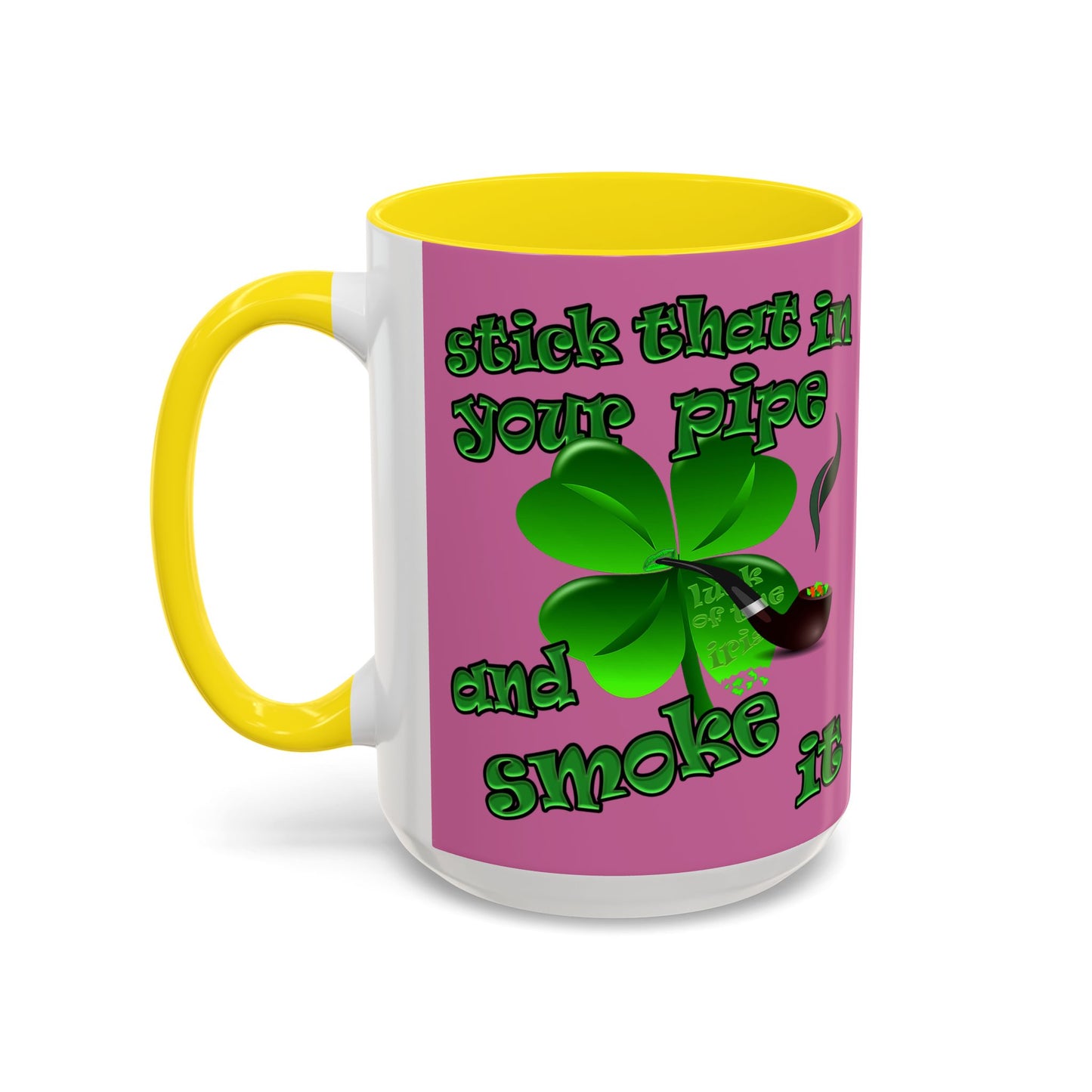 celtics logo - Accent Mug (light pink)