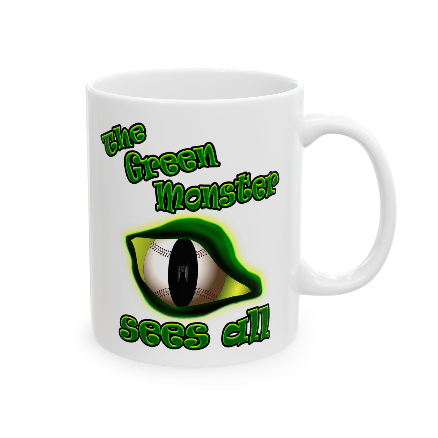 green monster - White Mug (white)