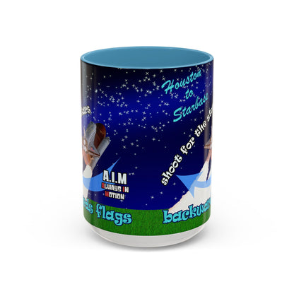 shoot for the stars - Accent Mug ('snoops' background)