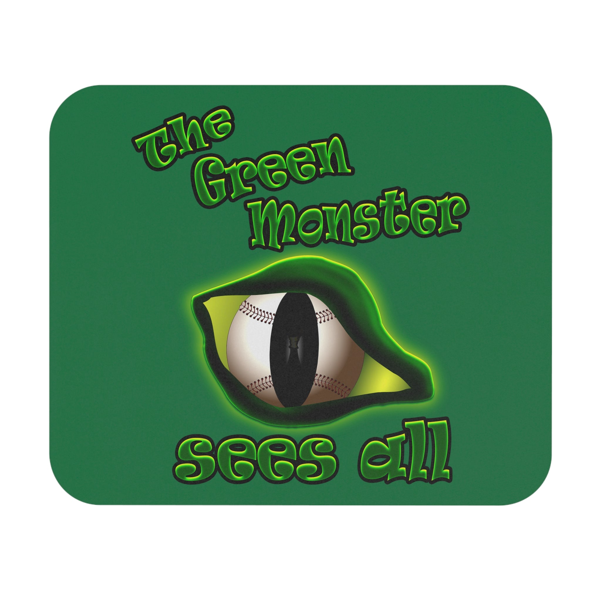 green monster - Mouse Pad (Rectangle) (dark green)