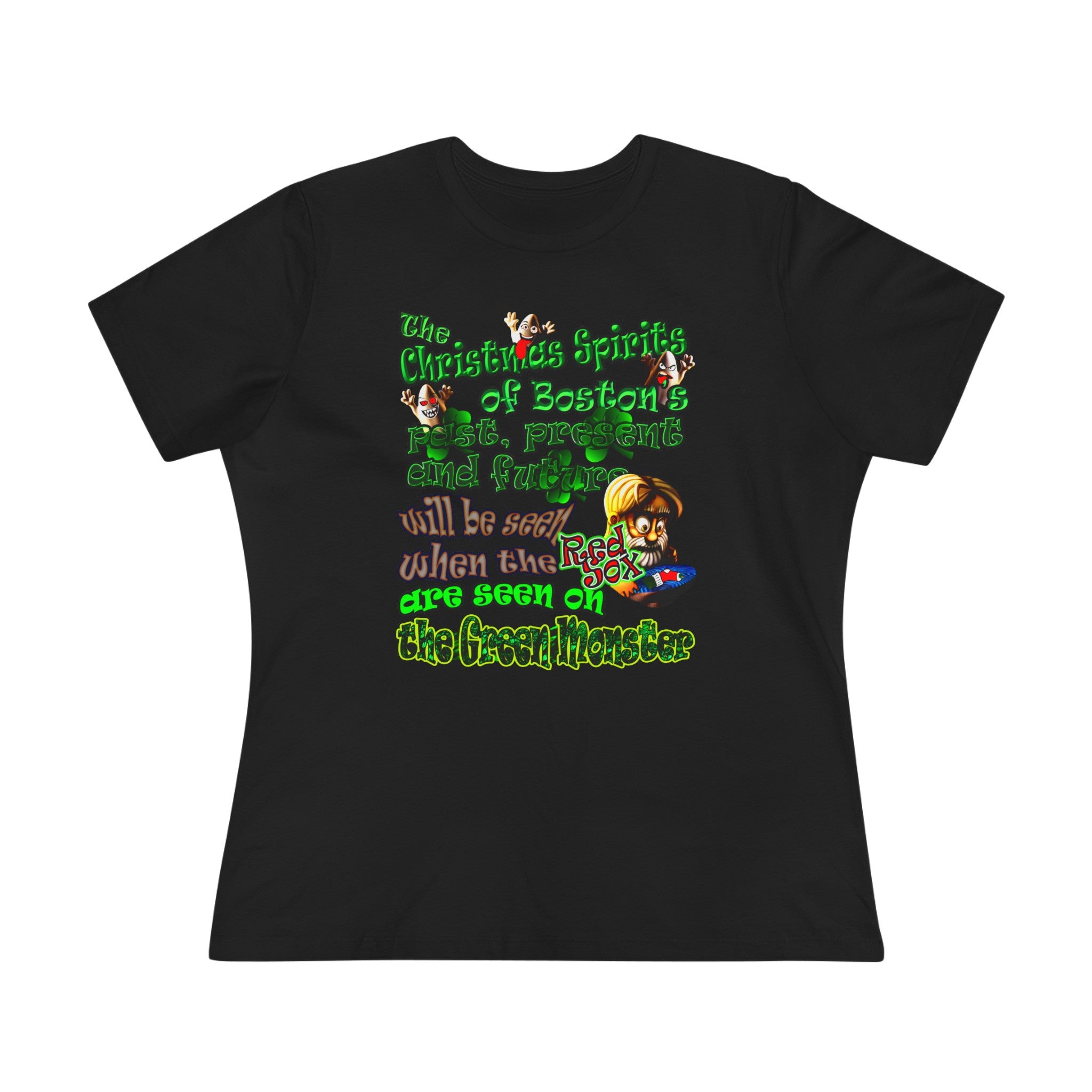 christmas spirits of boston - Women's Premium Tee