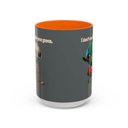 I don't care that your grey - Accent Mug (dark grey)