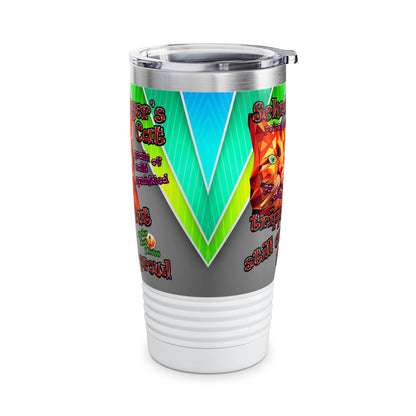 schrodinger's cat - Ringneck Tumbler, 20oz (rainbow split)