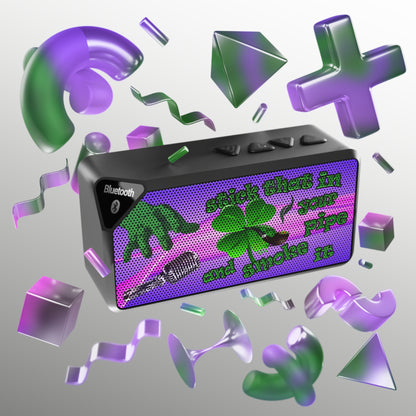 stick that in your pipe and smoke it - Jabba Bluetooth Speaker (purple-pink wave)