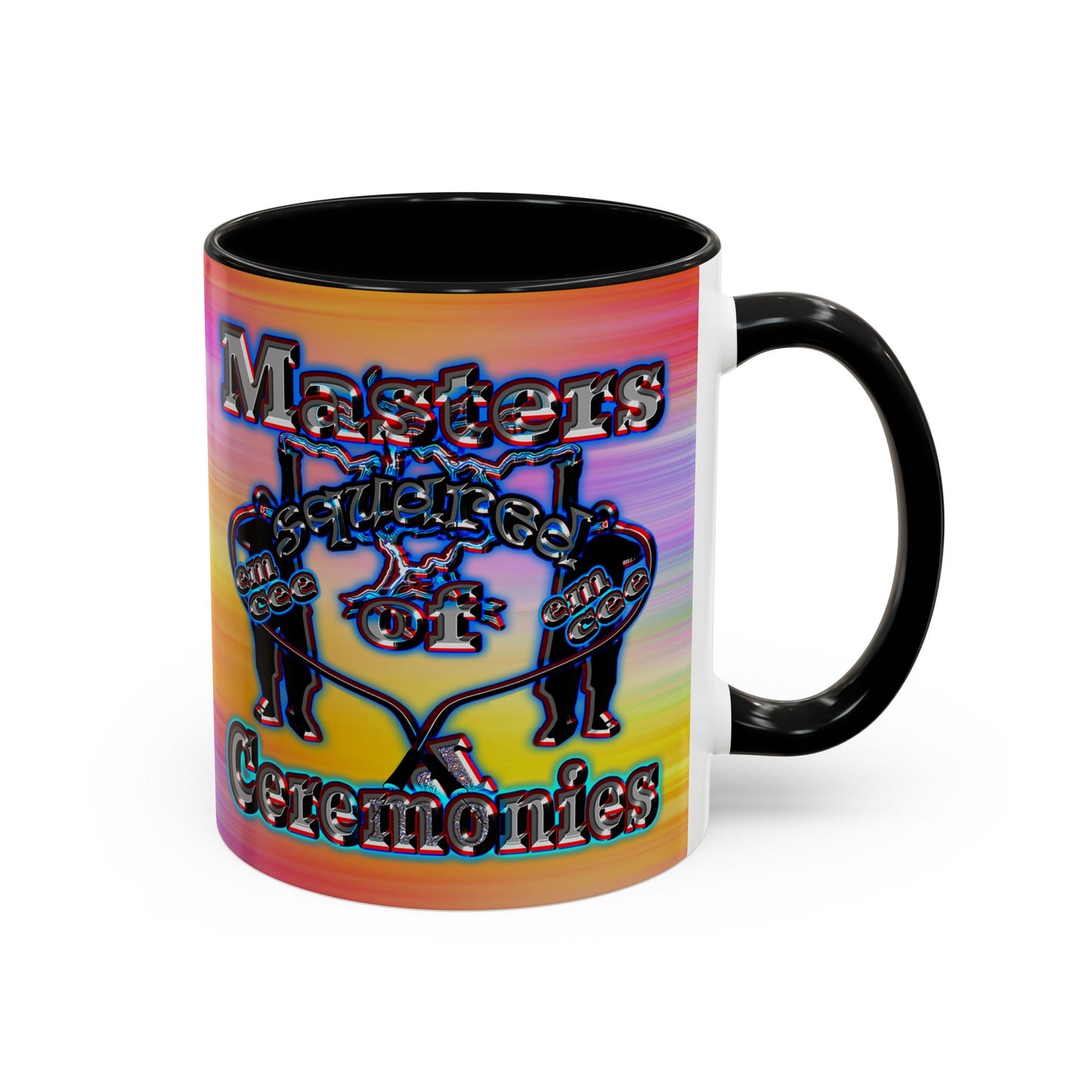 em cee squared - Accent Mug (color blur)