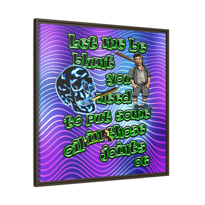 og - framed canvas art (purple wave)