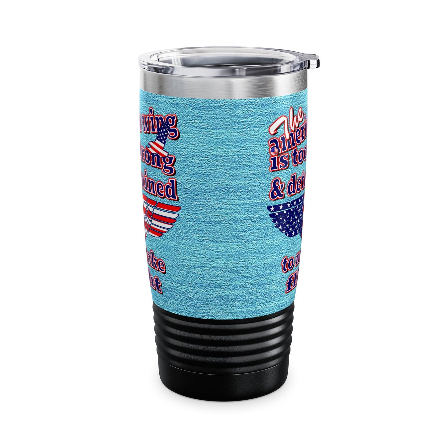 american wing - Ringneck Tumbler, 20oz (faded blue)