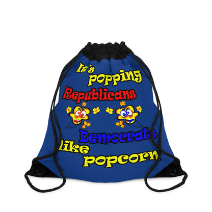 popping like popcorn - Drawstring Bag (dark blue)