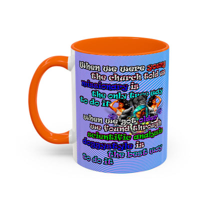 doggystyle - Accent Mug (light blue-purple wave)