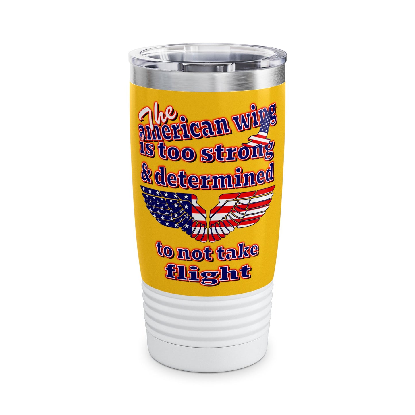 american wing - Ringneck Tumbler, 20oz (yellow)