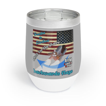 shoot for the stars - Chill Wine Tumbler (light grey)