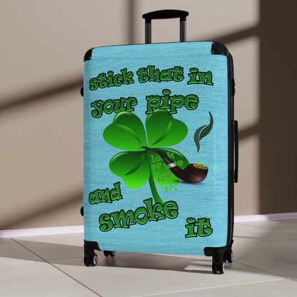 stick that in your pipe and smoke it - Suitcase (faded blue)