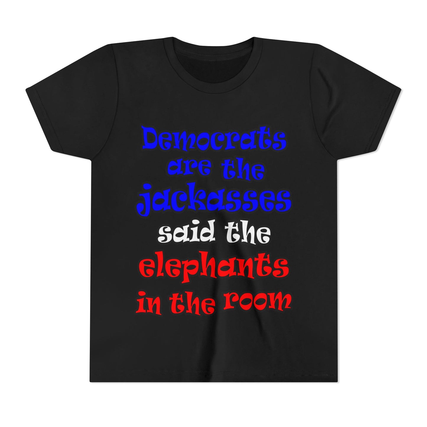 donkeys and elephants - Youth Short Sleeve Tee