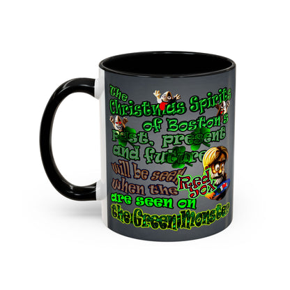 christmas spirits of boston - Accent Mug (grey-light grey)