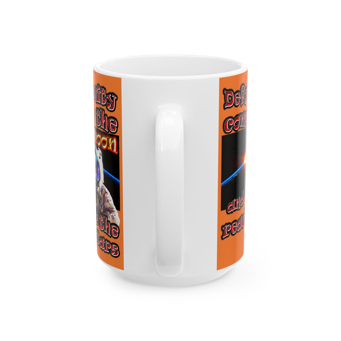 defy conquer reach - White Mug (crusta)
