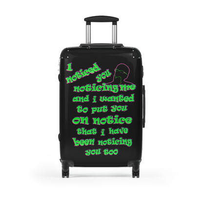 noticed you noticing - Suitcase (black)