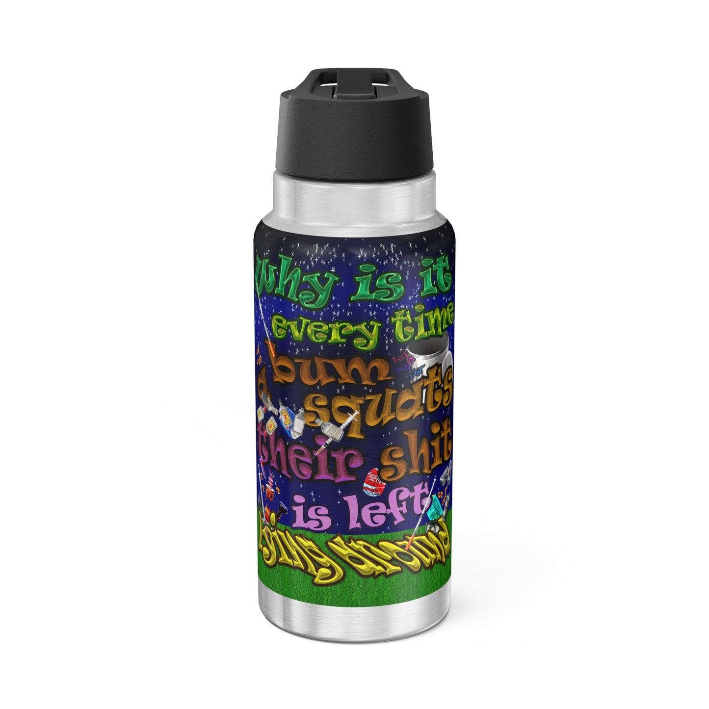 the bum's shit - Gator Tumbler, 32oz ('snoops' background)