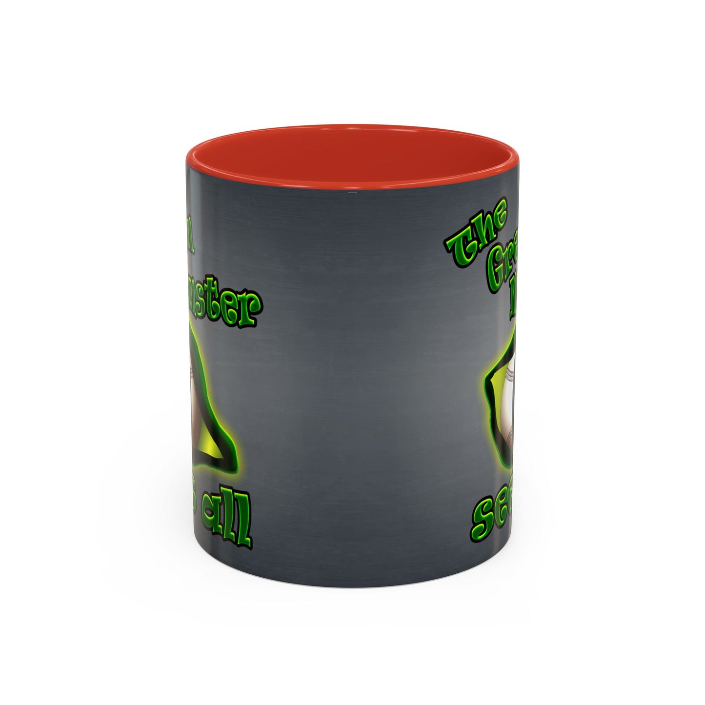 green monster - Accent Mug (grey-light grey)