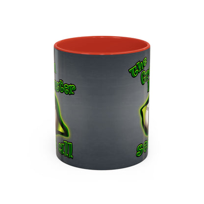 green monster - Accent Mug (grey-light grey)