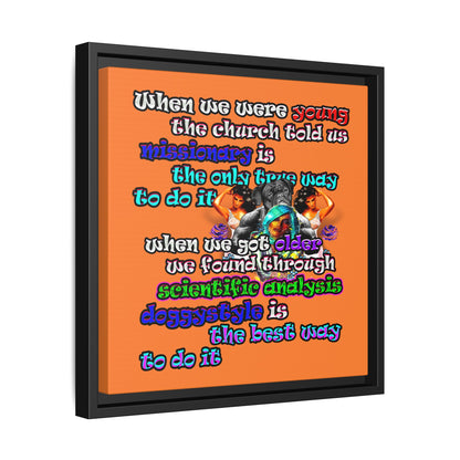 doggystyle - framed canvas art (crusta)